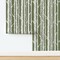 Cabincore Rustic Forest Woodland Trees Farmhouse Lake House Summer Camp Modern Birch Large Scale Green Faux Texture Linen Look Cabin Lodge Custom Removable Wallpaper by Spoonflower Peel & Stick Wallpaper 2FT Wide